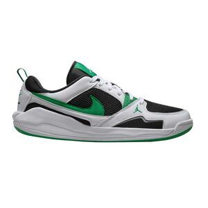 Air Mens CMFT Era Leather Basketball Shoes / Black/Green/White